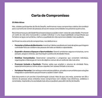 Carta compromisso
